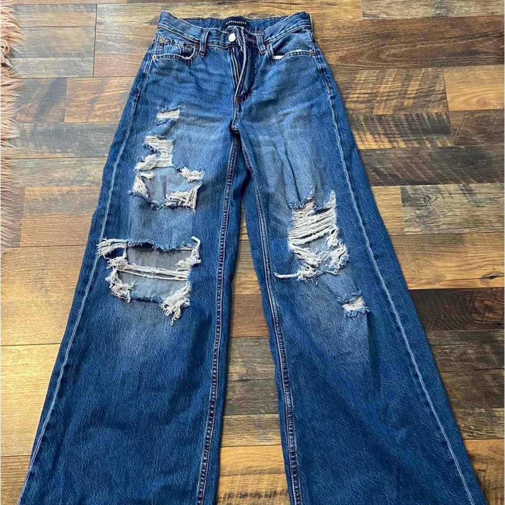 Aeropostale high rise super wide leg